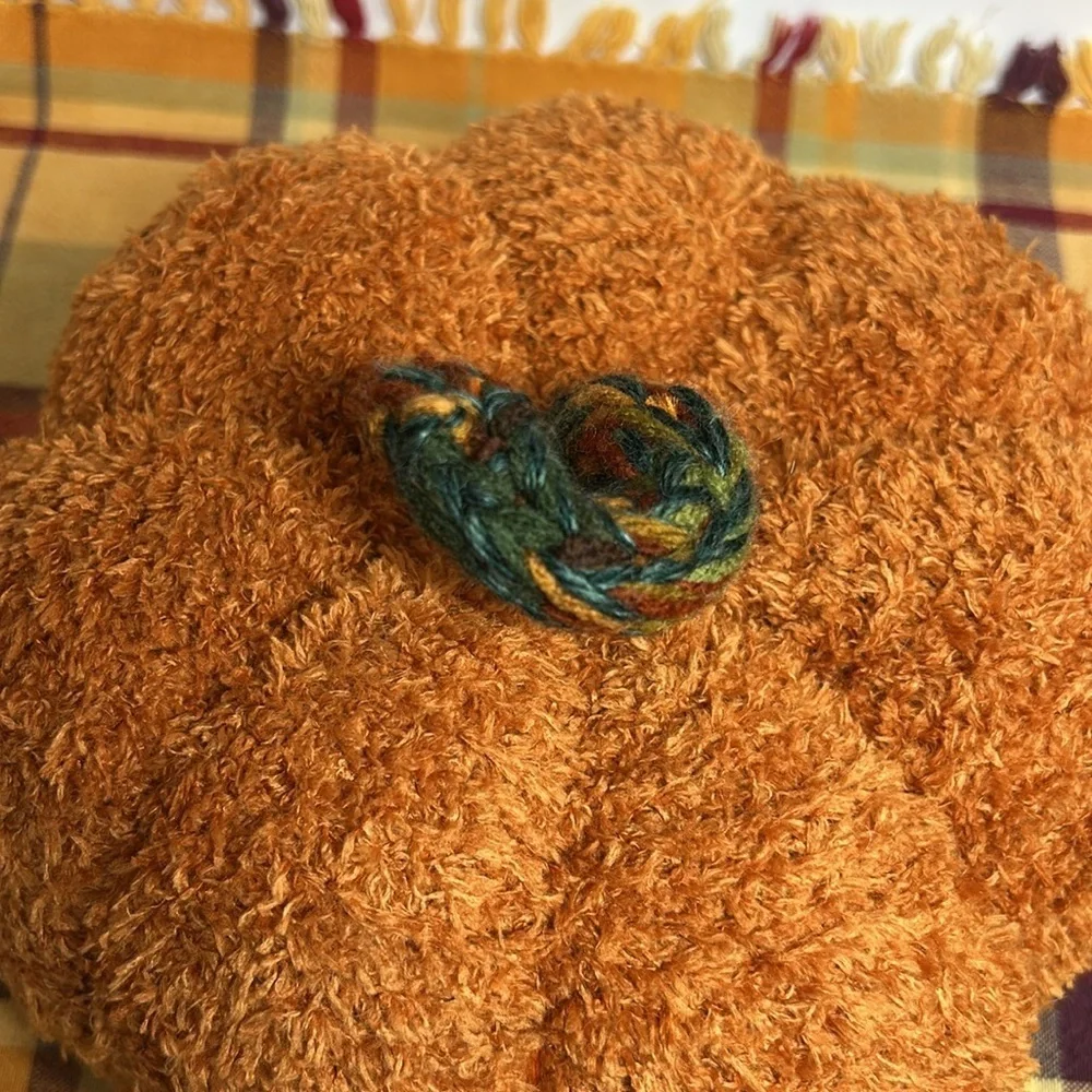 Handmade stuffed pumpkin